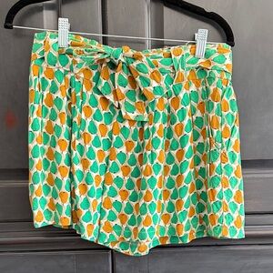 Colorful Leaf Print Women's Shorts